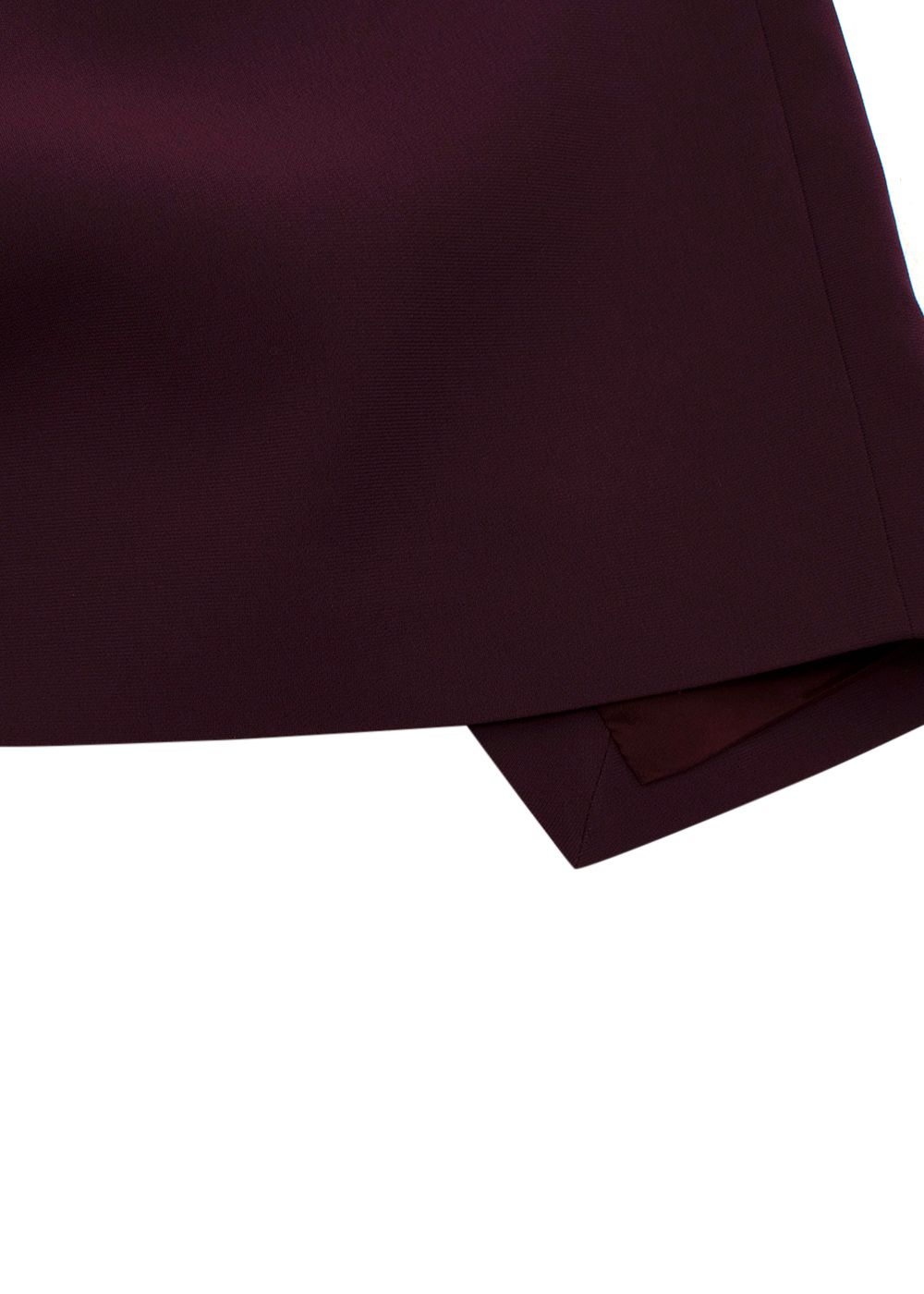 Preowned Altuzarra Lester Crepe Pencil Skirt Burgundy triacetate/polyester