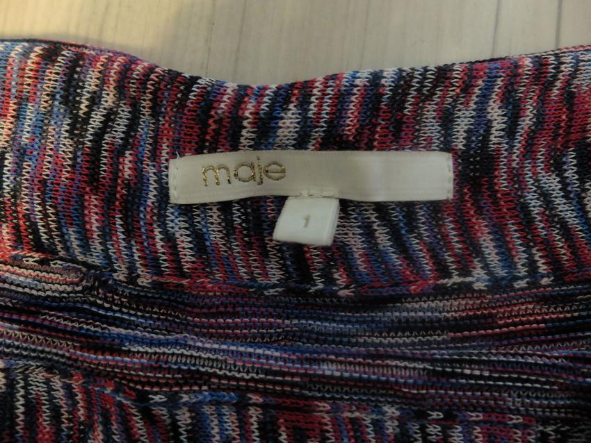 Preowned Maje Mini Skirt Size S Multi-Coloured / Stripes viscose