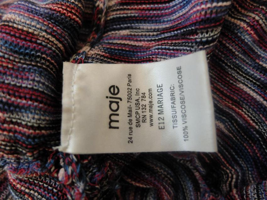 Preowned Maje Mini Skirt Size S Multi-Coloured / Stripes viscose