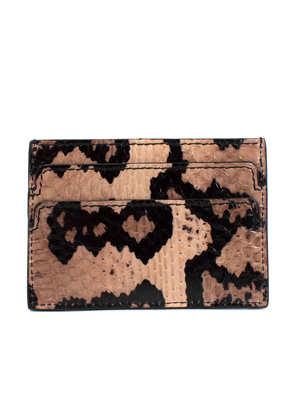 Alexander McQueen Pink Python Cardholder Pink Beige