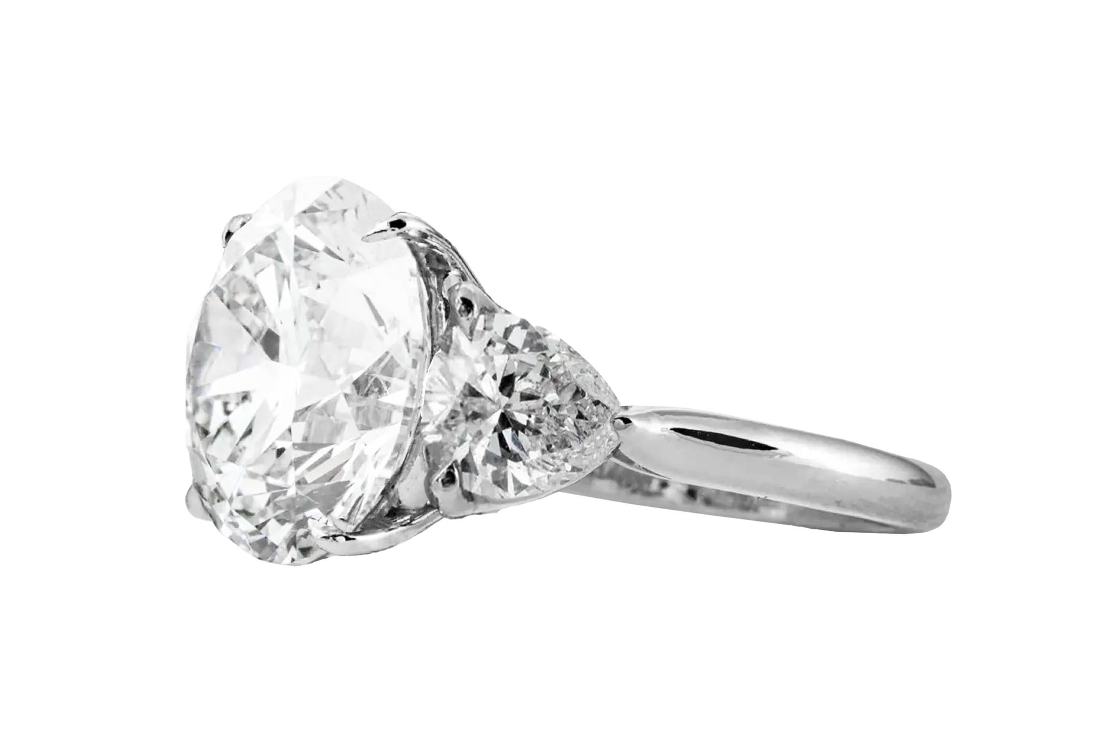 Verde 3ct IGI Certified Lab-grown Round Cut Diamond Ring Silver k white gold/lab-grown diamond