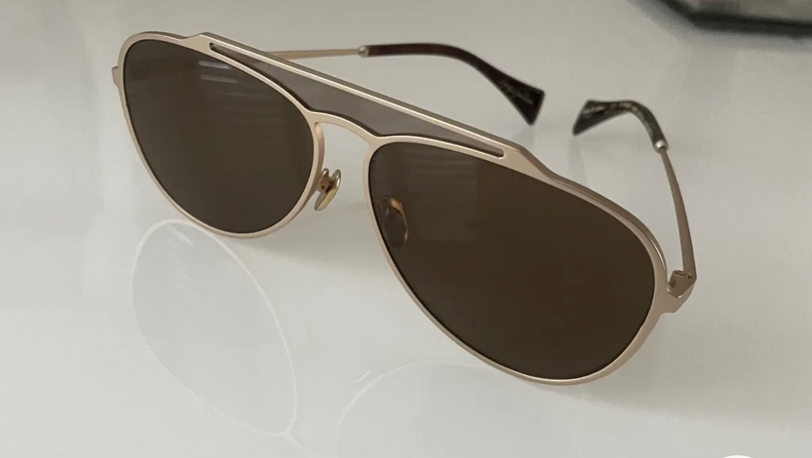 Yohji Yamamoto YY7039 400 Sunglasses Gold mix