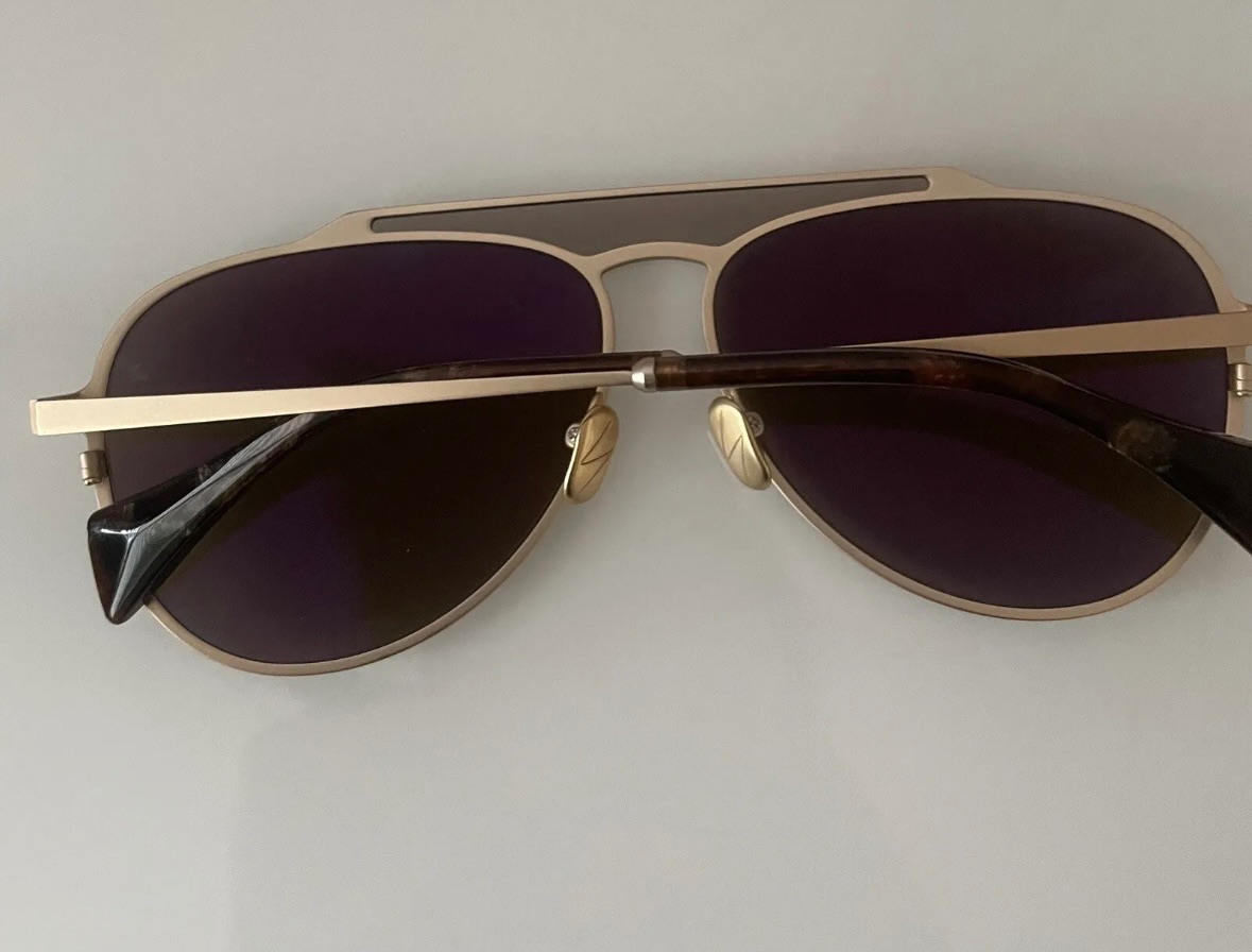 Yohji Yamamoto YY7039 400 Sunglasses Gold mix