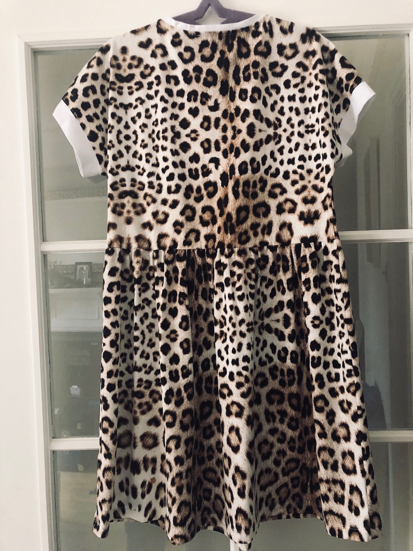 Boys ROBERTO CAVALLI leopard print dress 12 years Size 6 Years + Tan/Brown cotton