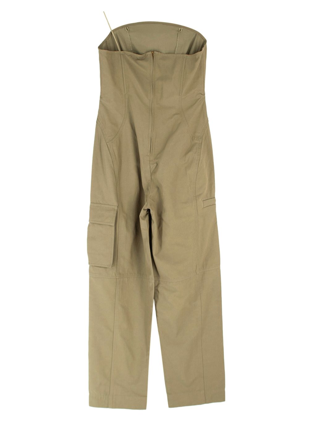 Cult Gaia Khaki Virginia Jumpsuit Size S cotton/viscose