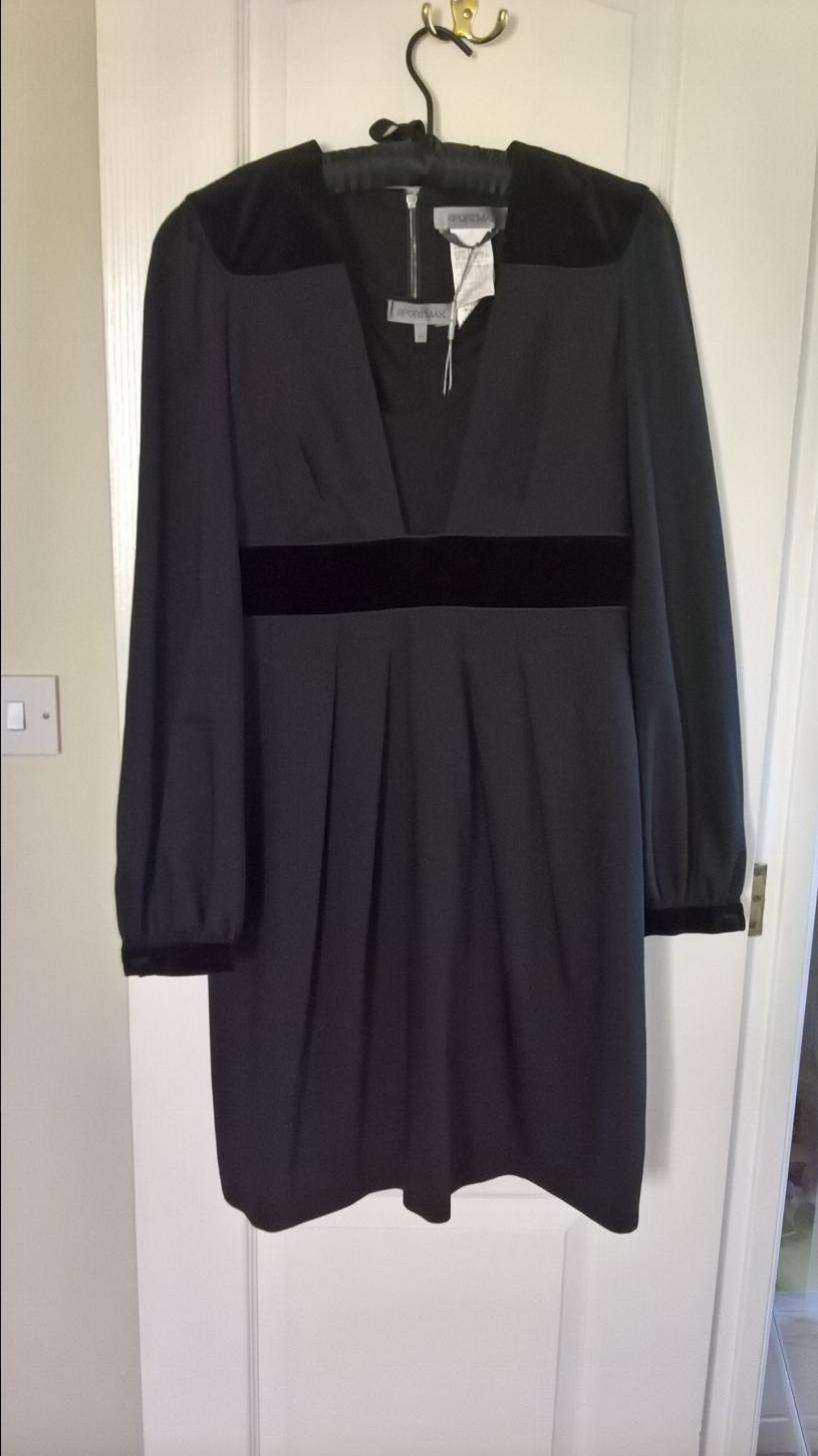 Sportmax wool blend dress Size M Black