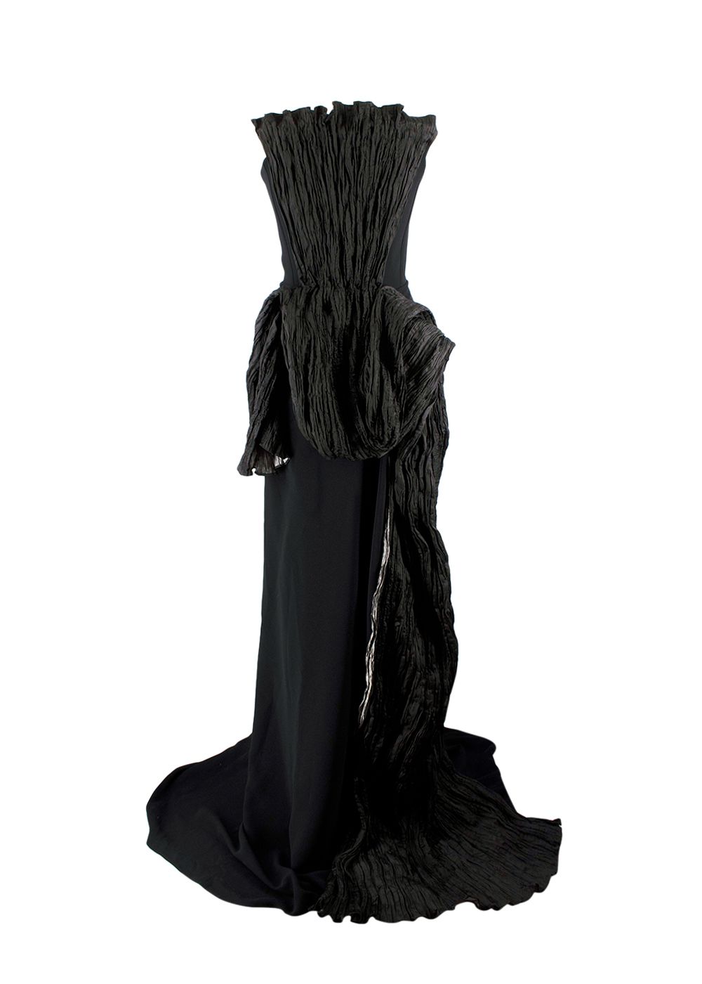 Maticevski Bow Bustier Ozone Gown Size XS Black polyester