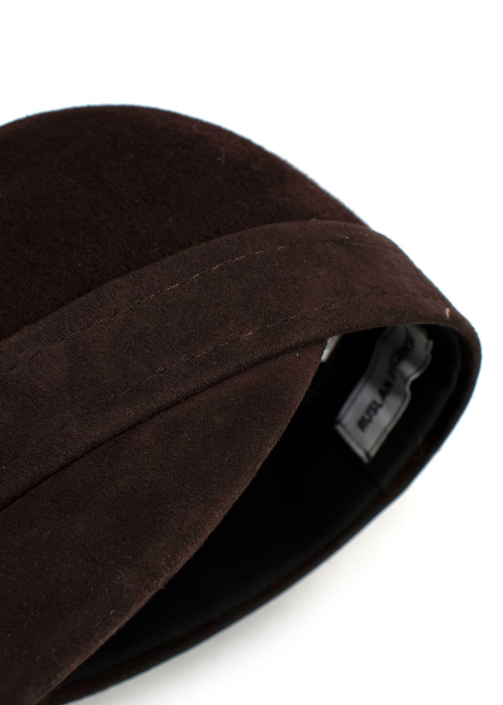 Ruslan Baginskiy Brown Hat felt/trim/suede