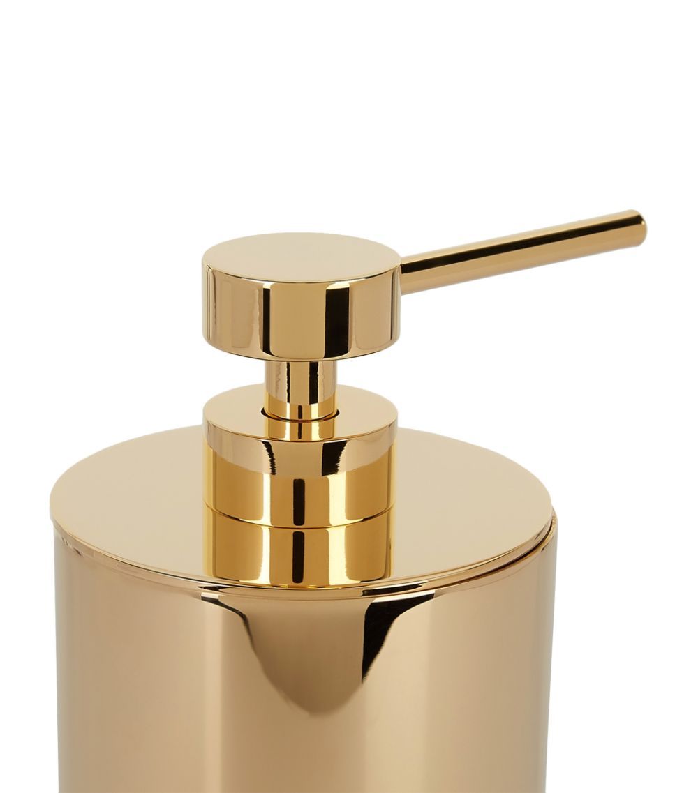 Men's Zodiac Cylinder Gold-Plated Soap Dispenser gold gold plated brass