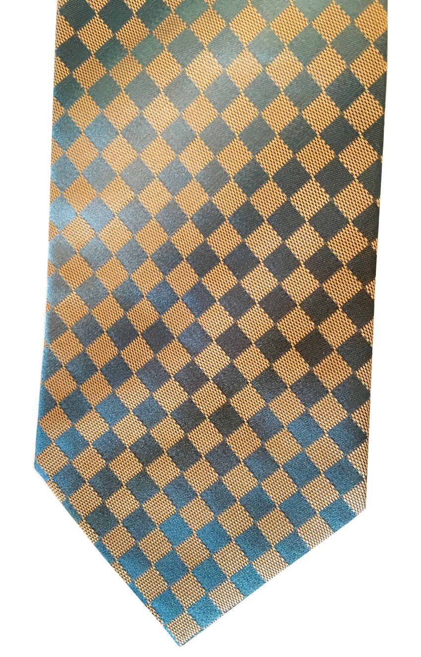 Men's Pal Zileri Silk jacquard  Tie Gold