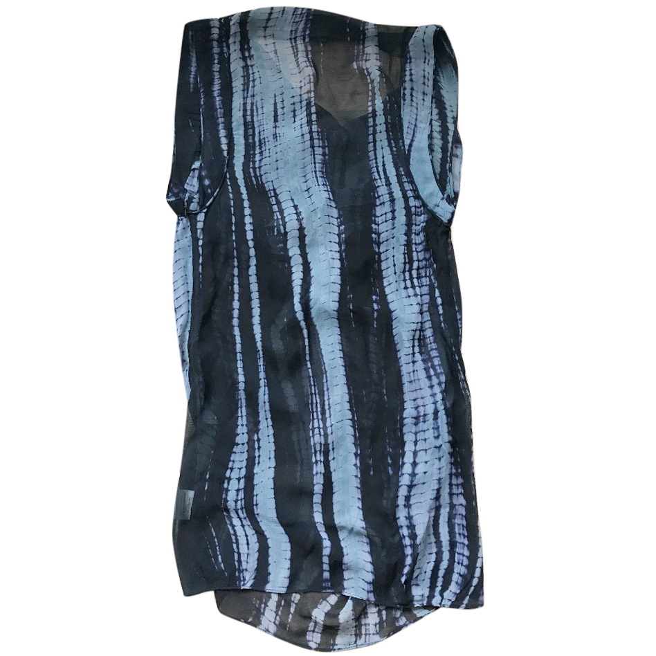 Preowned 2nd Day Tie Dye Dress Size XS Blue viscose