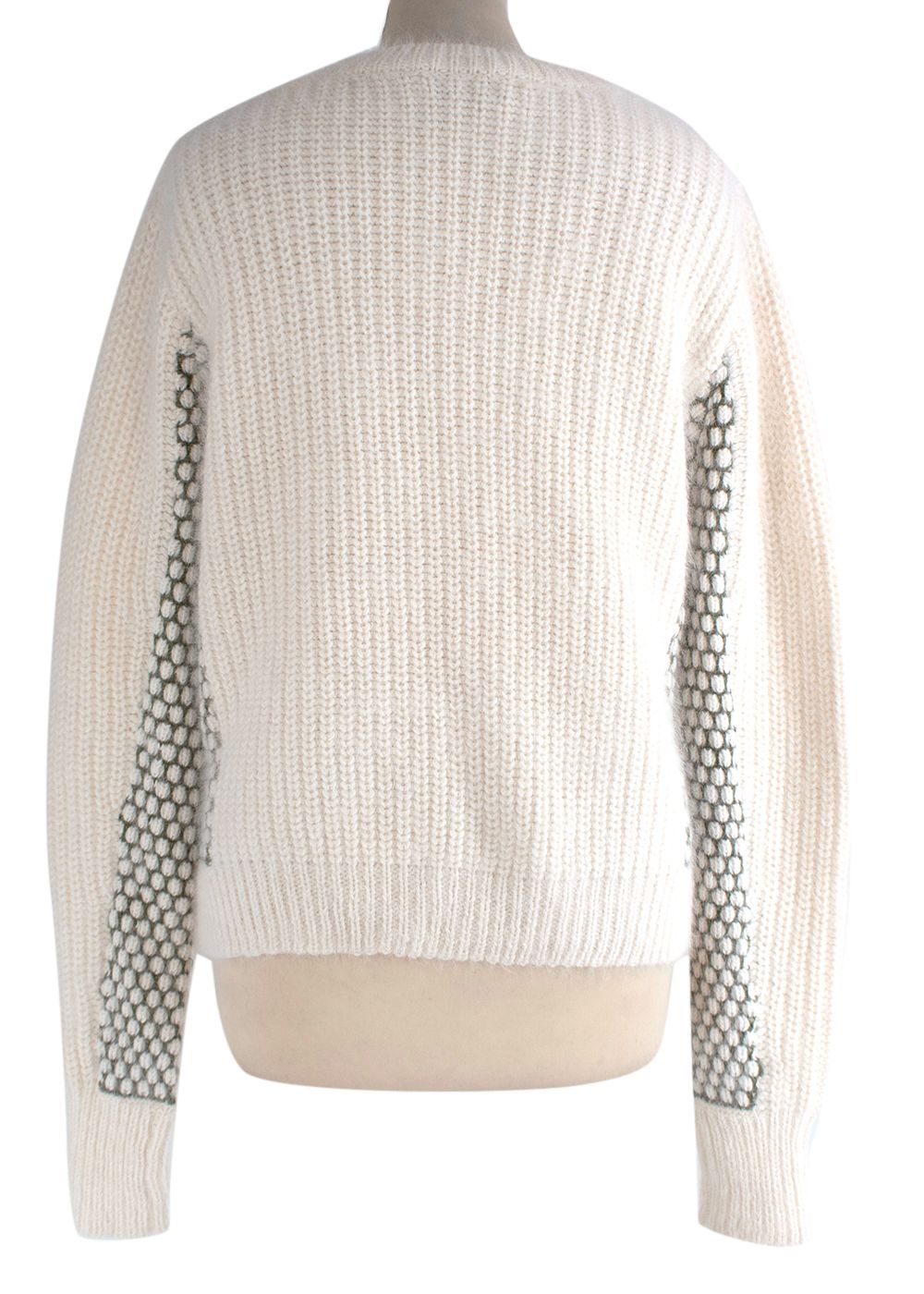 Phillip Lim ivory mohair ribbed jumper Size S Cream wool