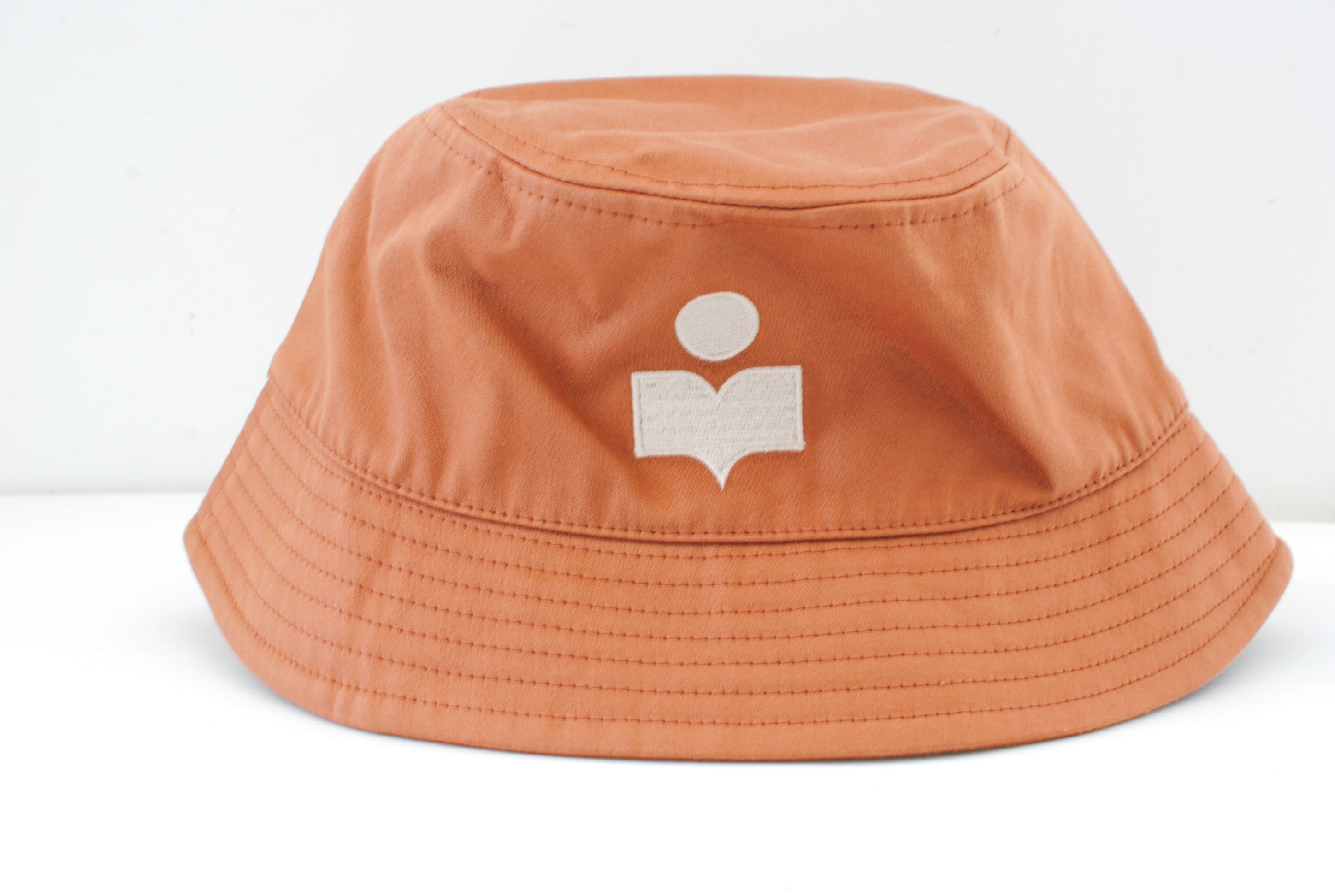 Isabel Marrant Canvas Bucket Hat Size M brown cotton