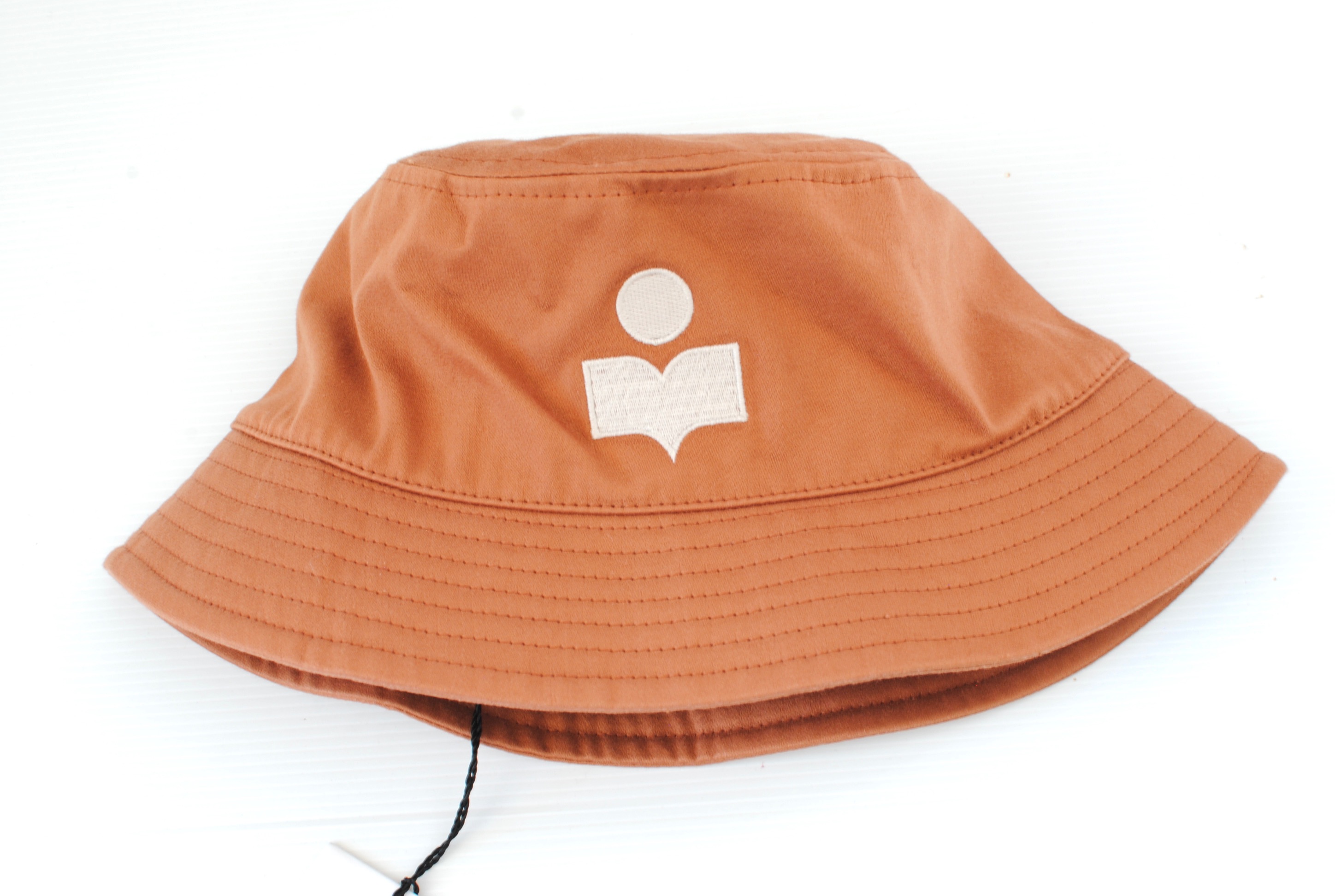 Isabel Marrant Canvas Bucket Hat Size M brown cotton