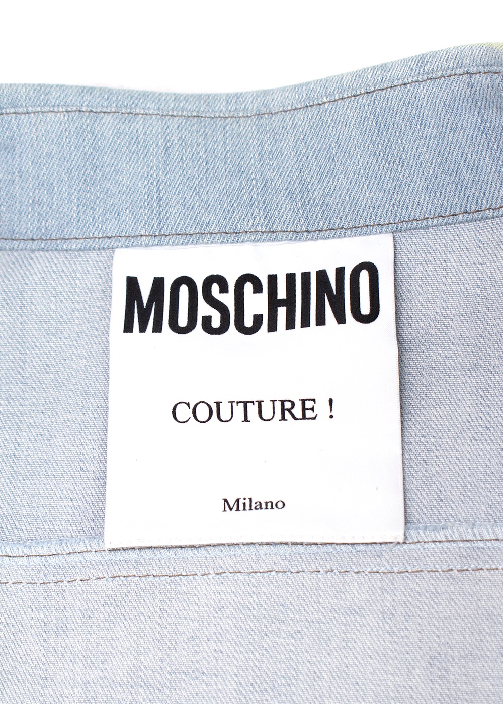 Moschino Couture Lightwash Denim Shirt Size S blue denim denim-jeans