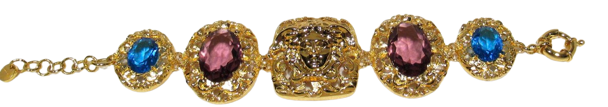 Versace Gold Plated Medusa Chunky Bracelet -karat gold-plated