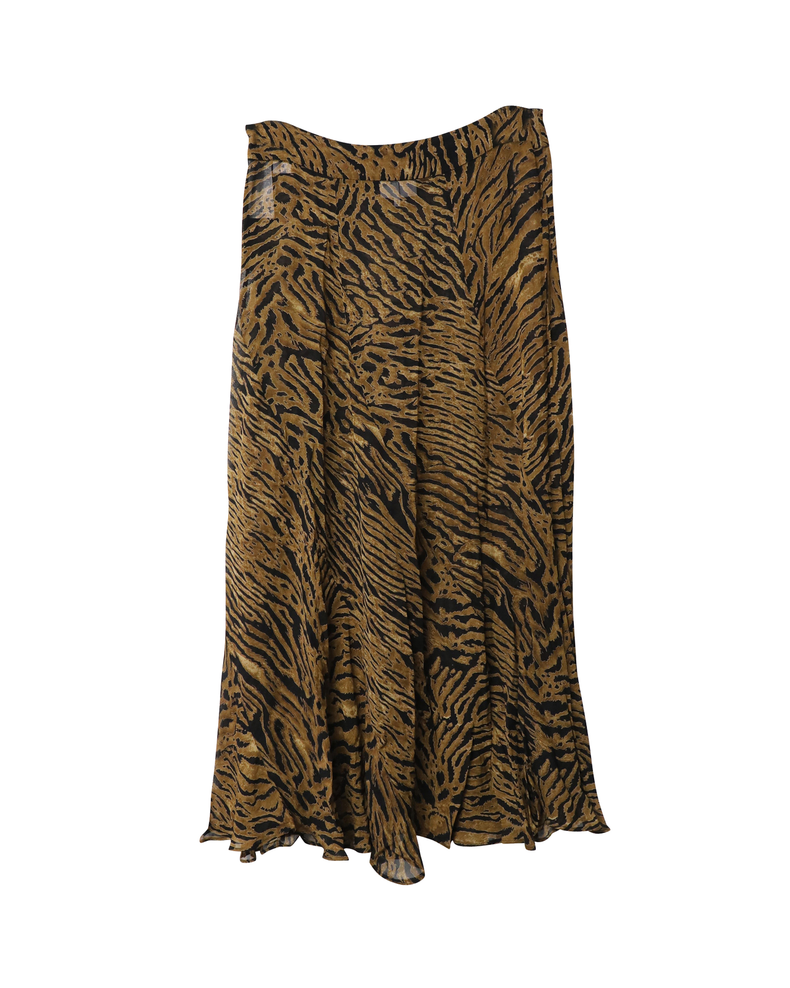 Ganni Tiger Print Skirt and Blouse Set Size S