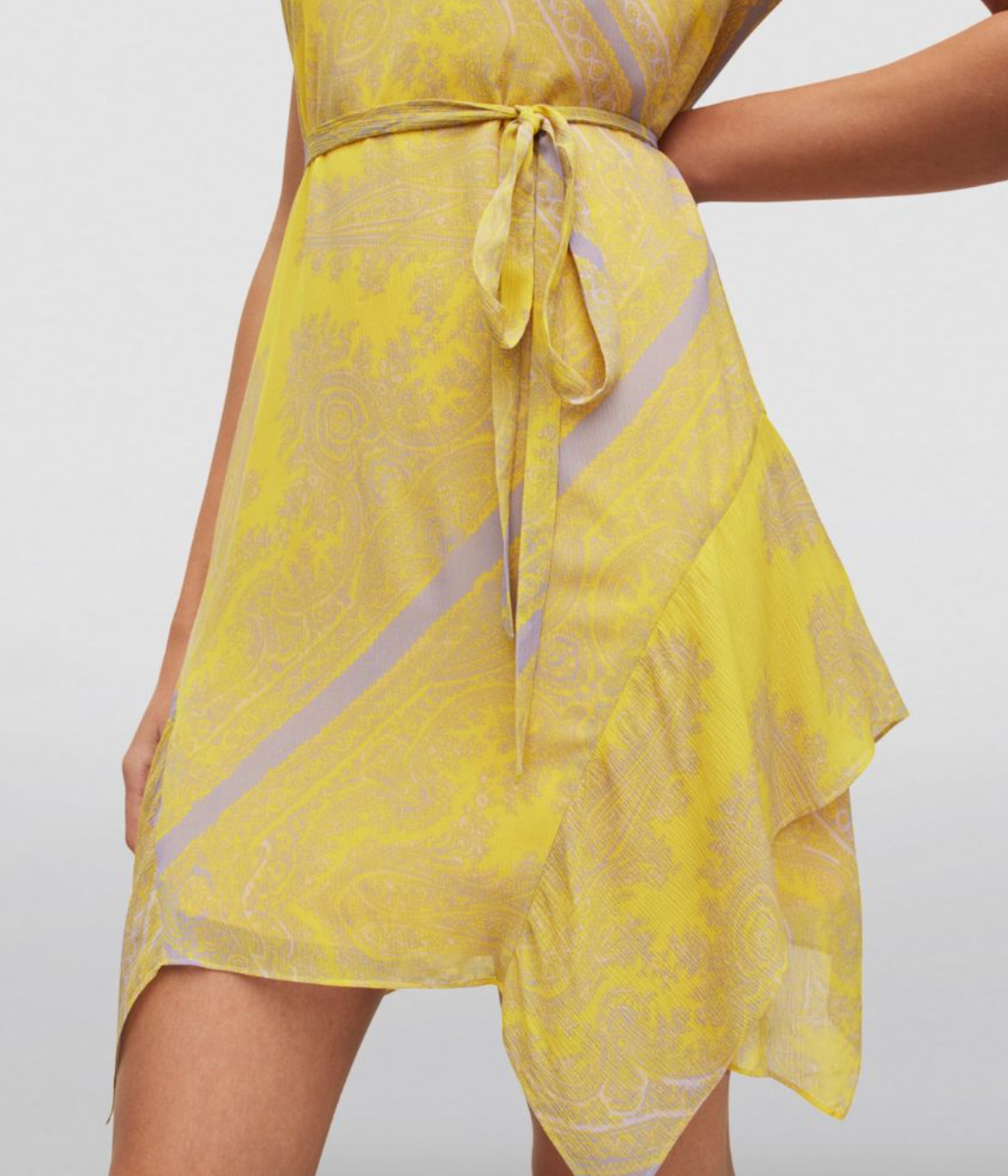 Allsaints Yellow Audrina Rafaela Dress Size M viscose