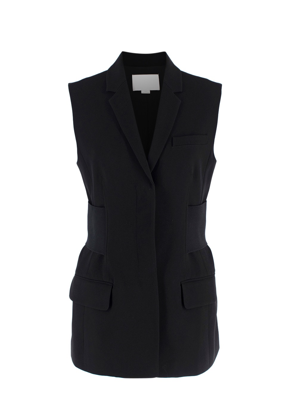 Alexander Wang Black Sleeveless Blazer Dress Size XXS acetate/polyester