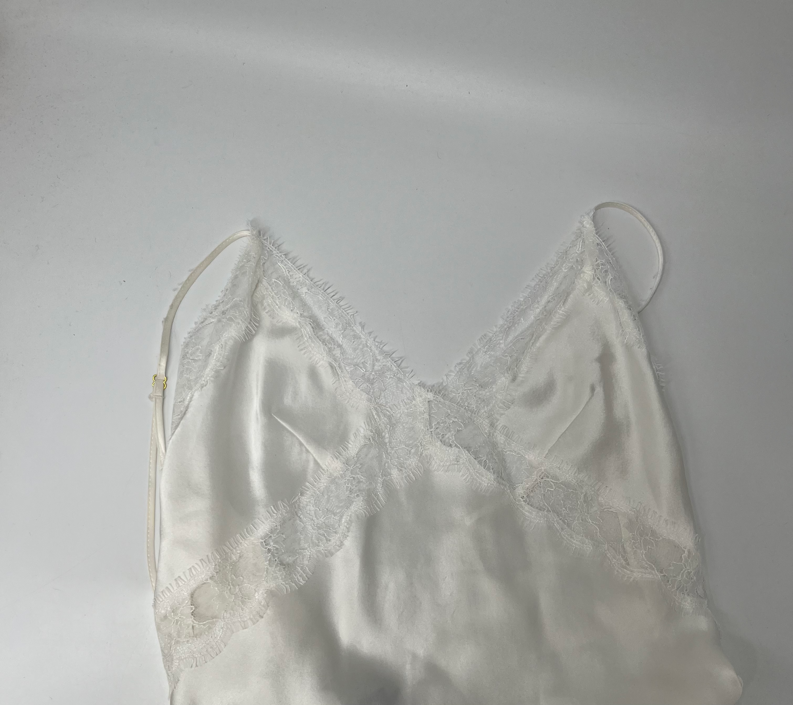 Kiki De Montparnasse Long Slip Dress Size XS Ivory silk