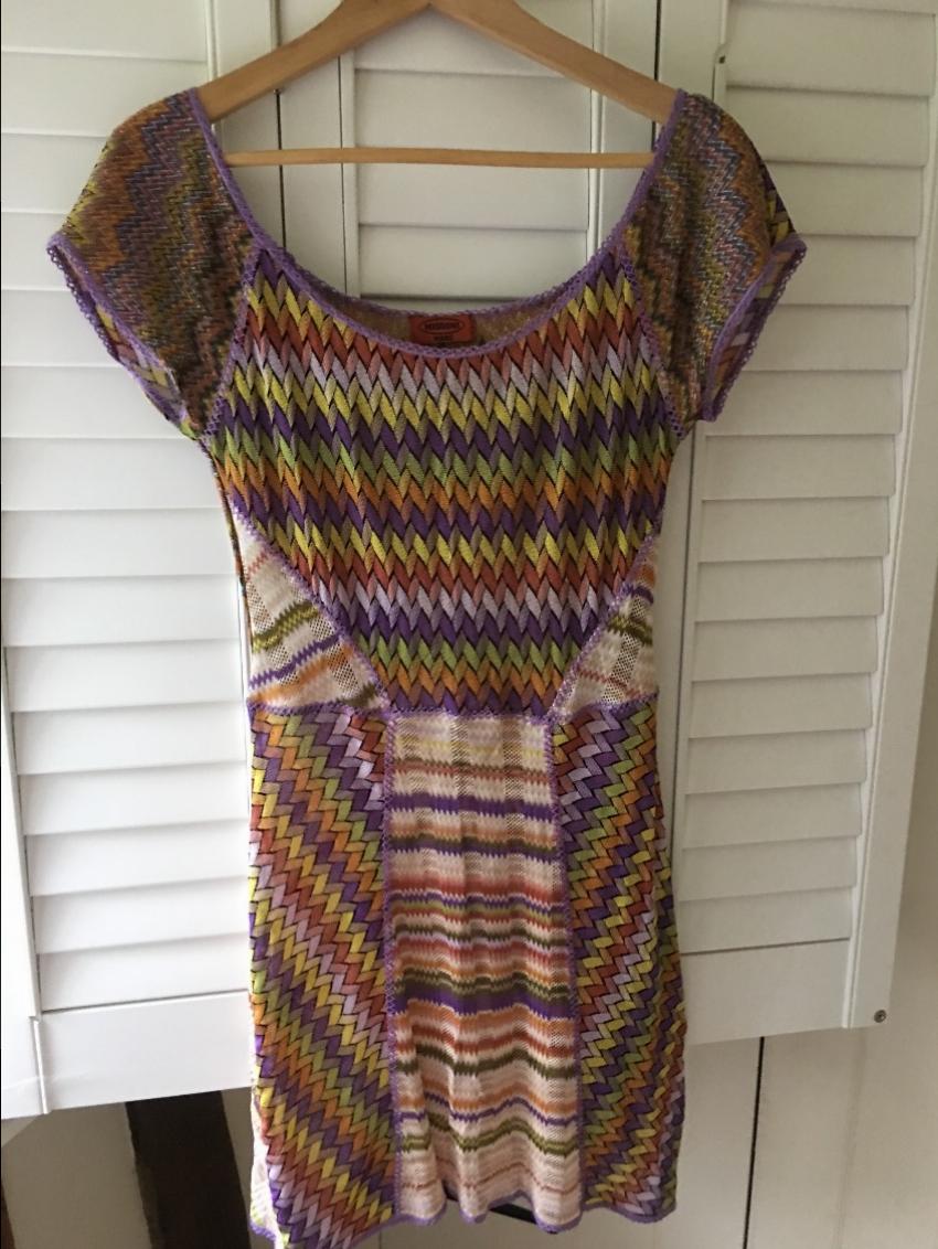 Preowned Missoni Multicoloured Dress Multi-Coloured / Stripes polyester