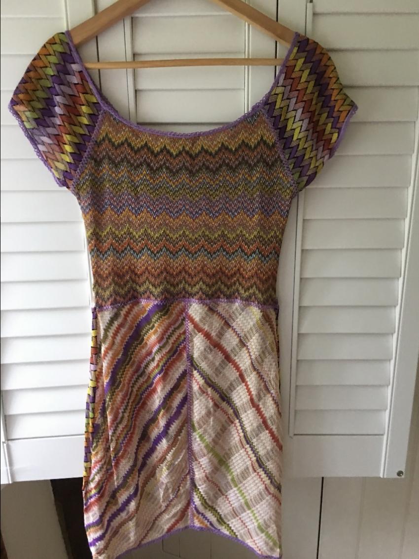 Preowned Missoni Multicoloured Dress Multi-Coloured / Stripes polyester