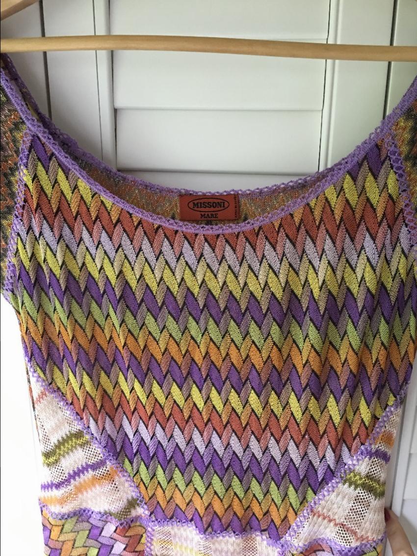 Preowned Missoni Multicoloured Dress Multi-Coloured / Stripes polyester