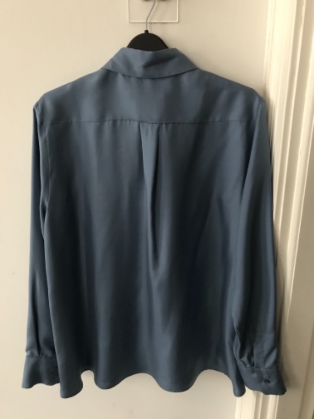 MaxMara Blue silk Vader shirt Size S