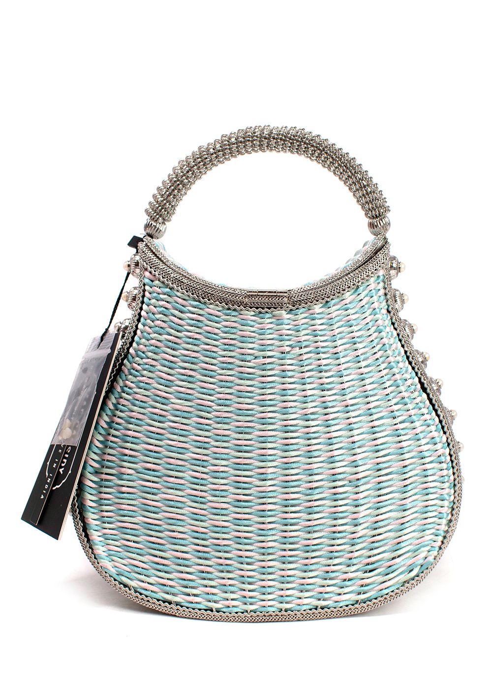 Mae Cassidy Poolside Aqua Mint  Nimmi Picnic Purse polyester