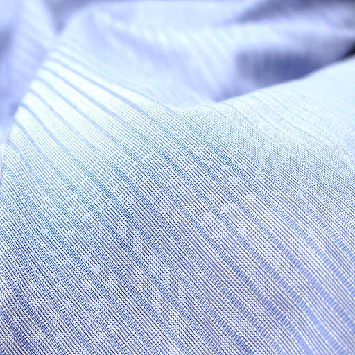 Men's Preowned Salvatore Ferragamo Blue Pinstripe Shirt Size 165 cotton