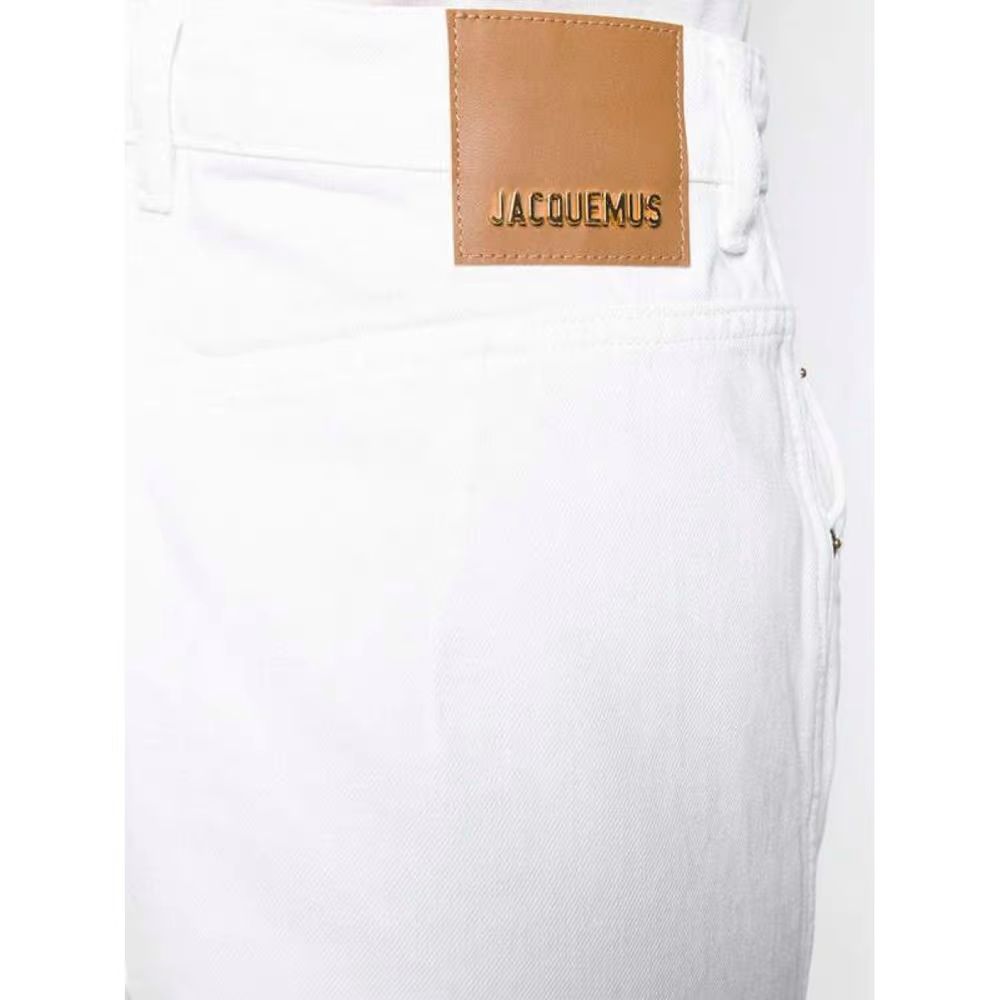 Preowned Jacquemus White Straight Leg Le Jeans Size 27/69 cotton