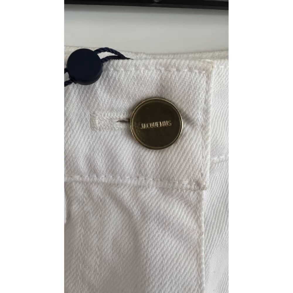 Preowned Jacquemus White Straight Leg Le Jeans Size 27/69 cotton