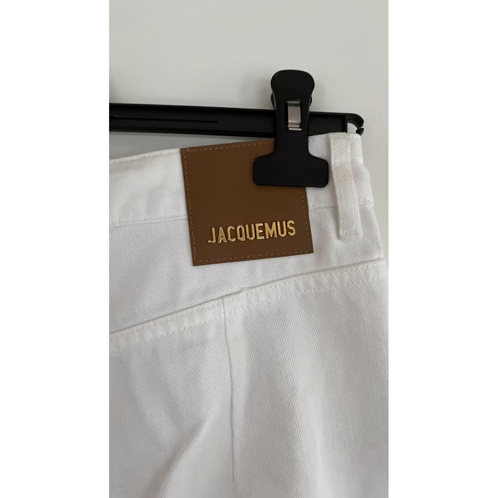 Preowned Jacquemus White Straight Leg Le Jeans Size 27/69 cotton