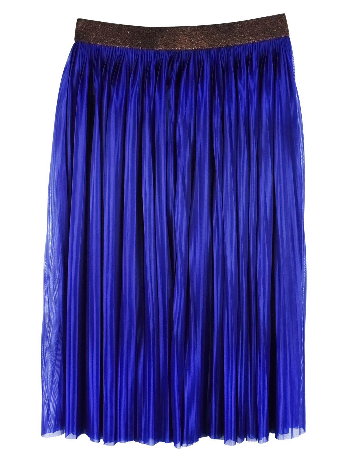 Victoria Beckham Blue plisse pleated skirt Size M Cobalt Blue polyester