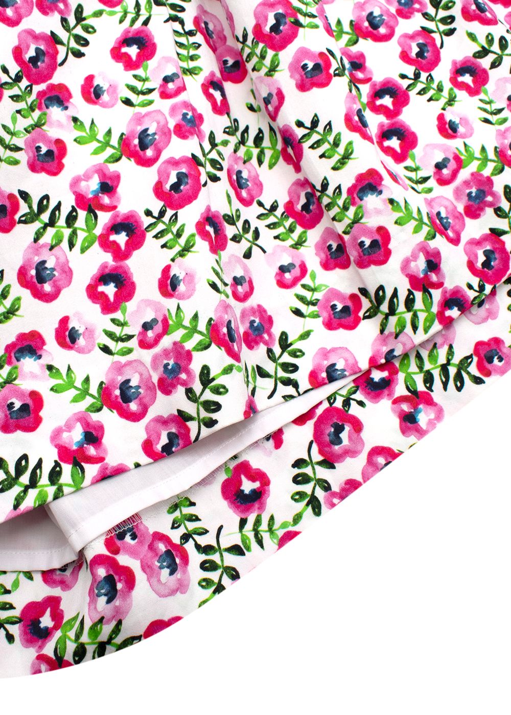 Boys Oscar de la Renta pink green  white poppy print cotton skirt Size 10 Years + Multicolour