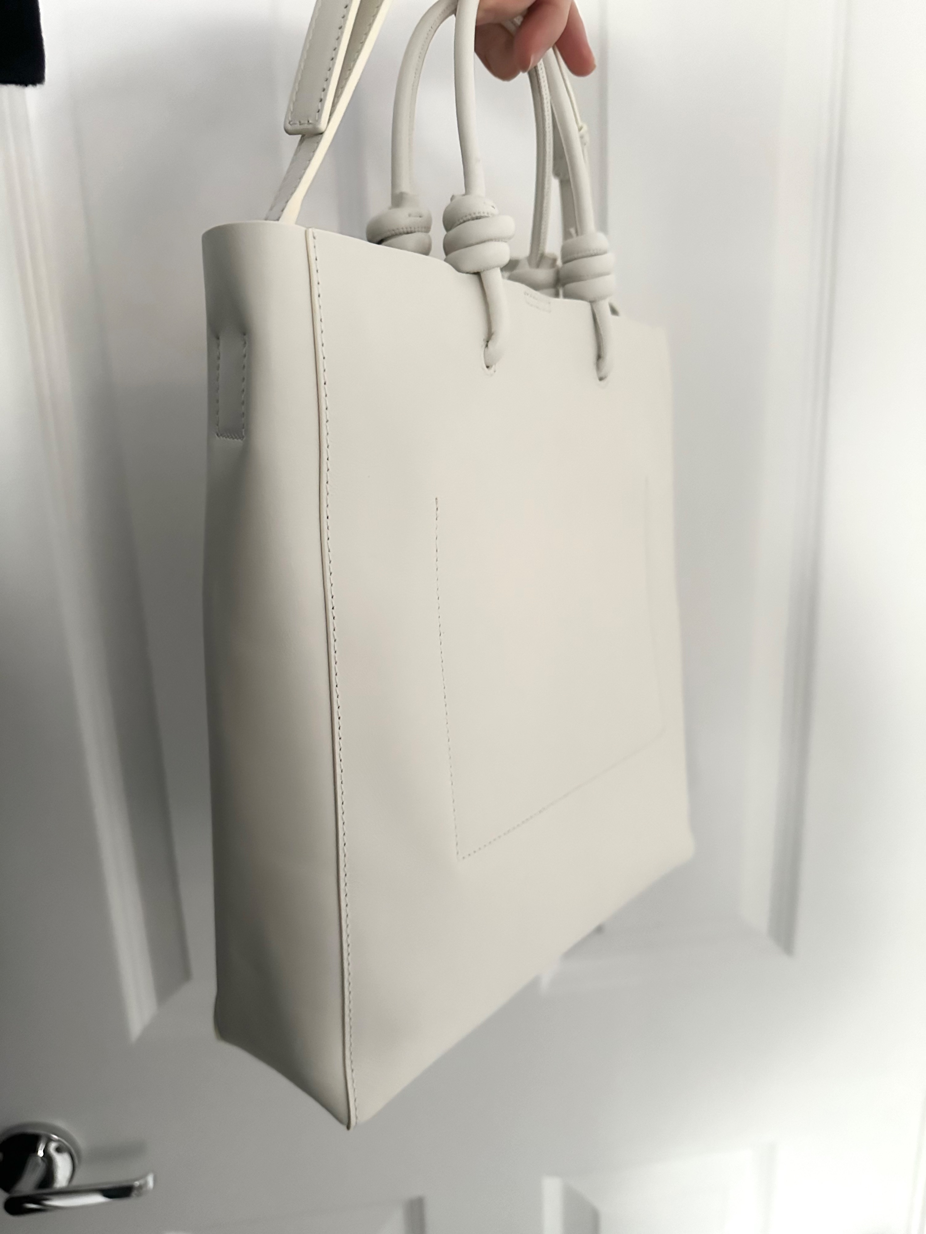 Jil Sander White Leather Tote bag