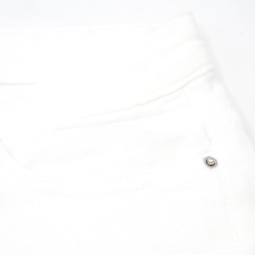 Preowned IRO White Alyson Jeans Size 24/61 cotton