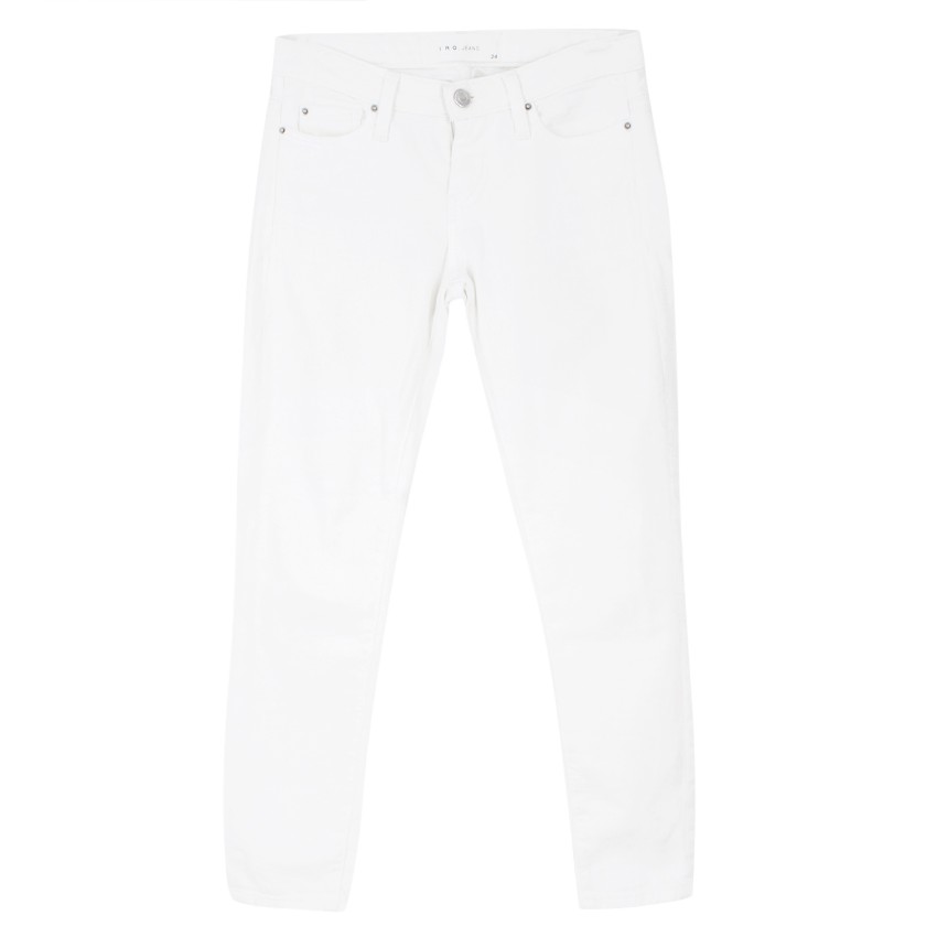 Preowned IRO White Alyson Jeans Size 24/61 cotton