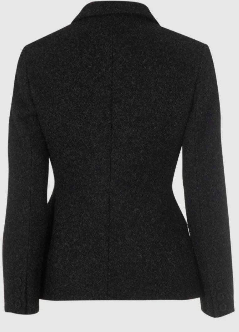 Preowned Dior Grey Single Breasted Wool Blazer Size XS