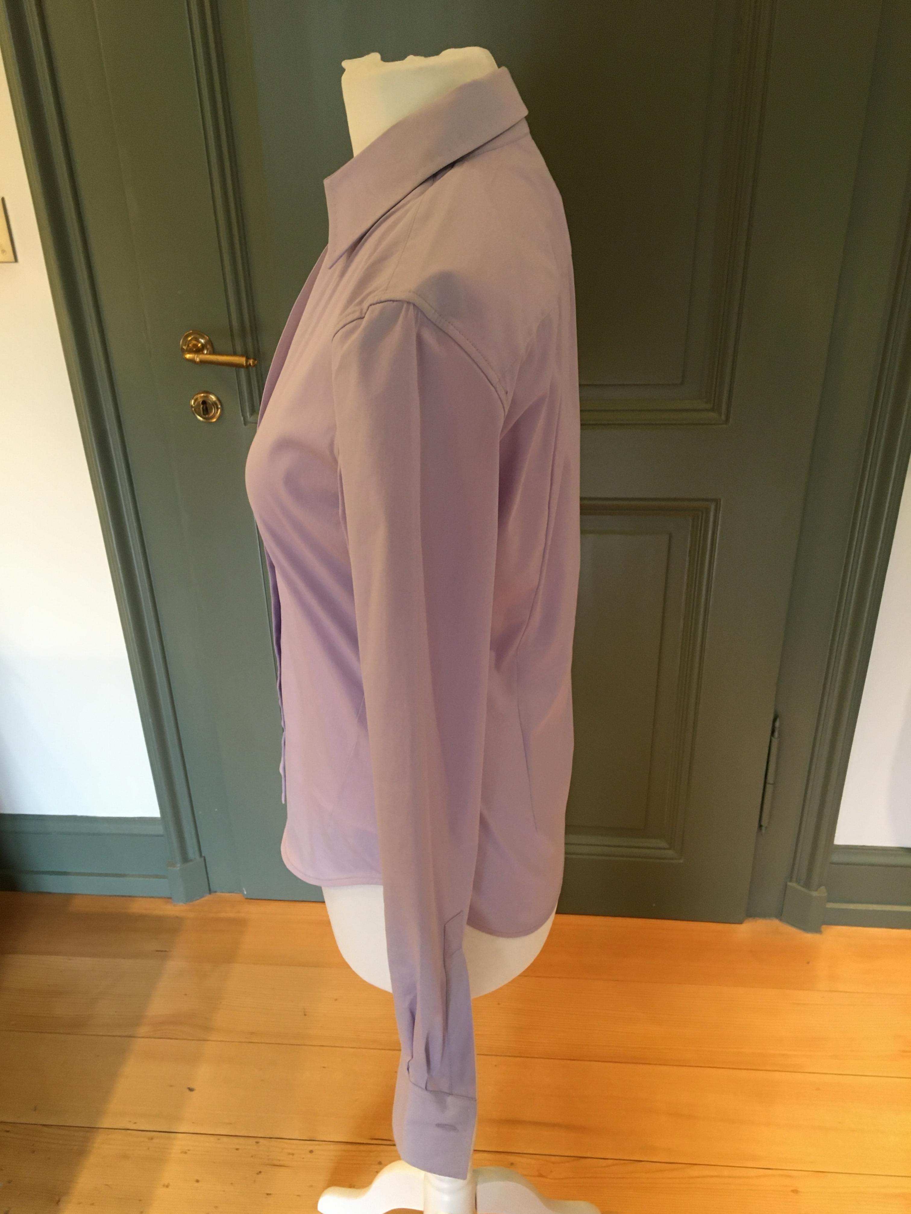 Preowned Loro Piana Lilac Stretch Cotton Shirt Size XS Purple