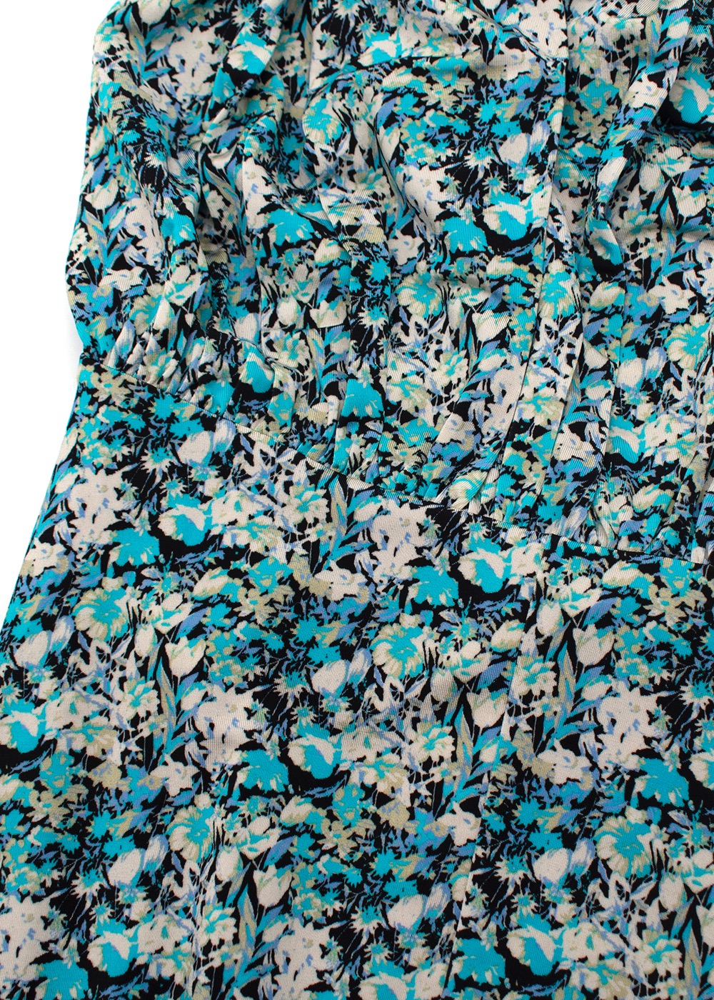 Rotate Blue Floral Open Back Midi Dress Size M floss/elastane