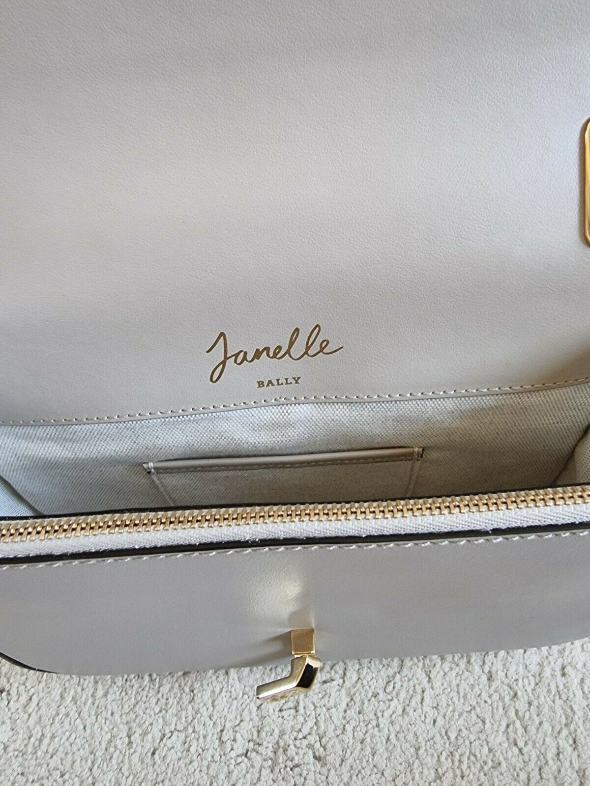 Bally Grey leather Janelle bag cement grey