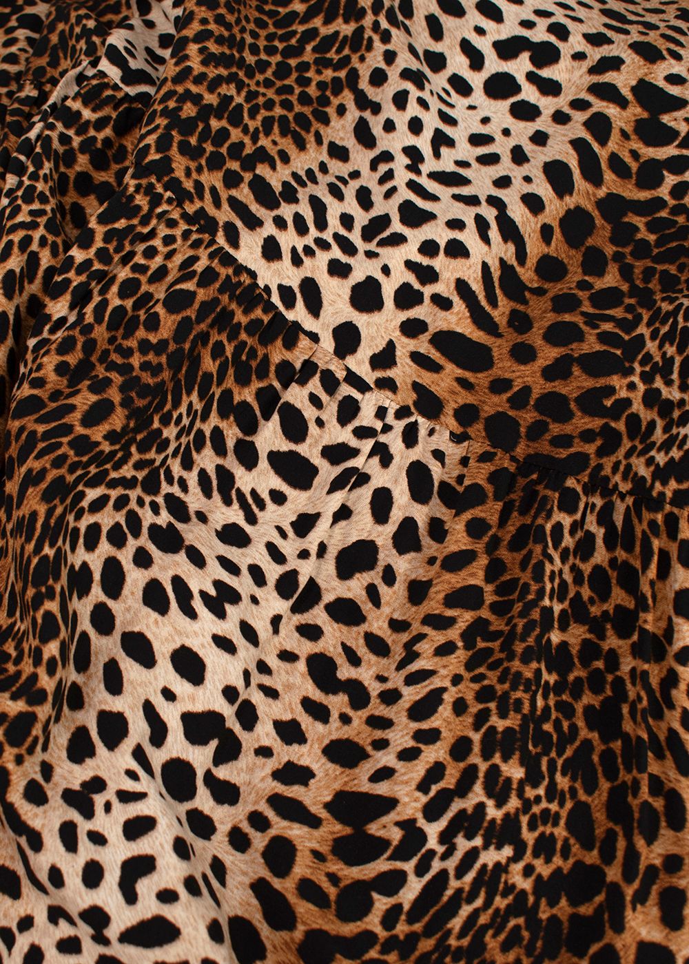 Melissa Odabash Leopard Print Maxi Dress Size M brown tan black viscose