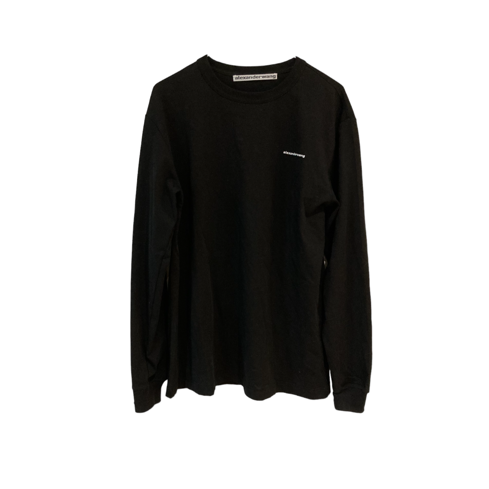 Preowned Alexander Wang Black Long Sleeve T-Shirt Size S cotton