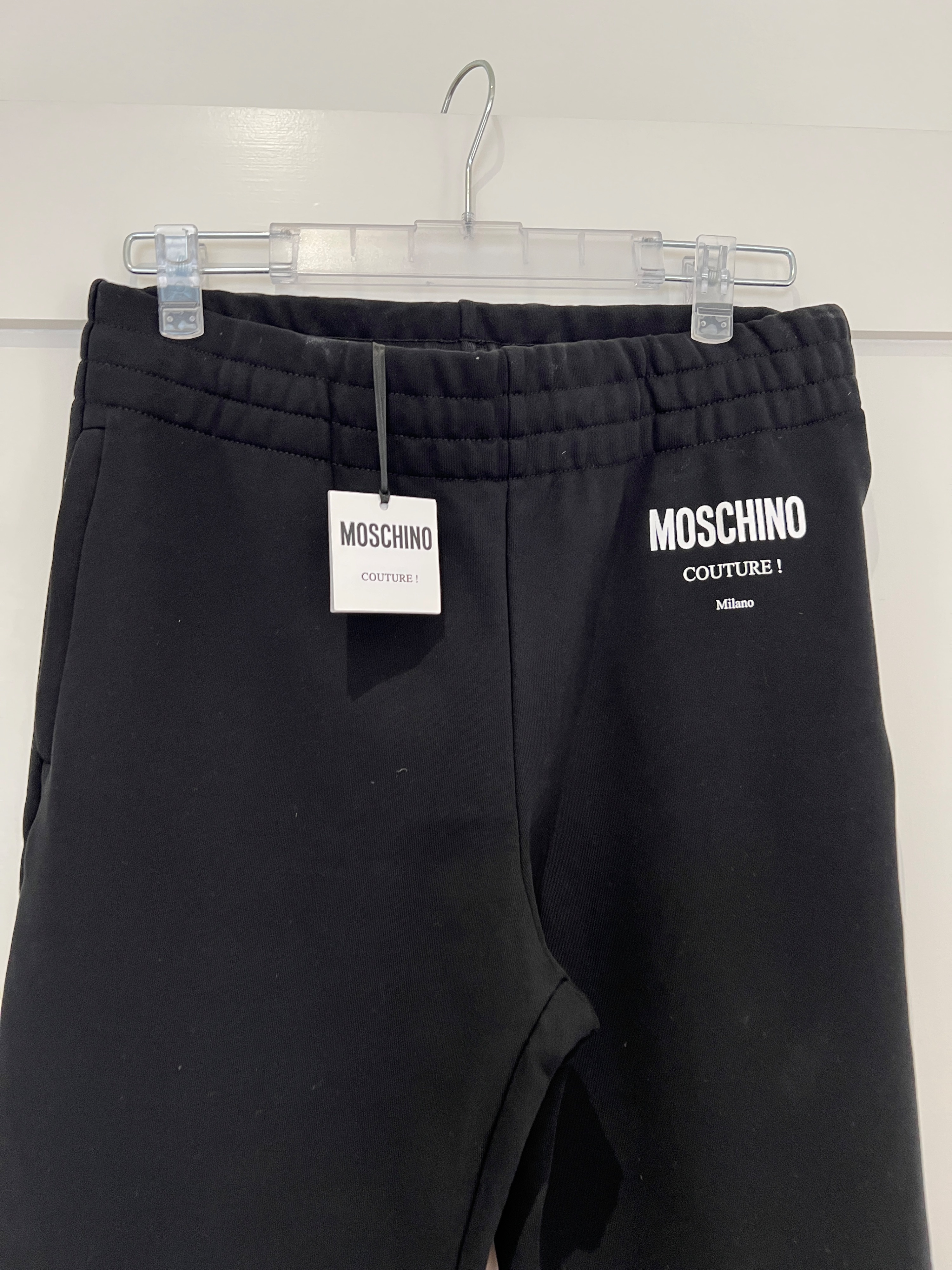 Moschino Couture Black Joggers Size M cotton