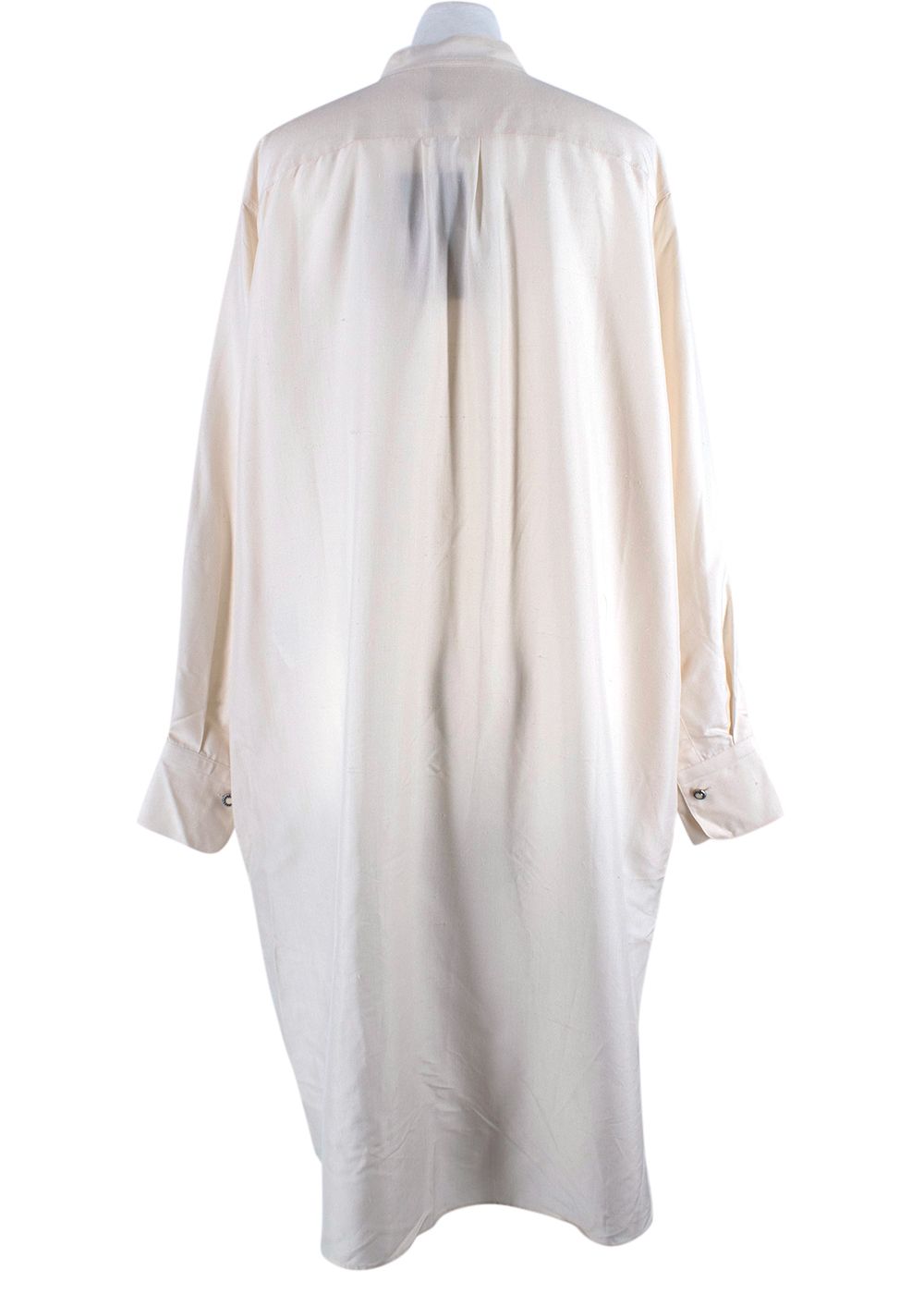 Etro Cream Pleated Detail Silk Tunic Size S