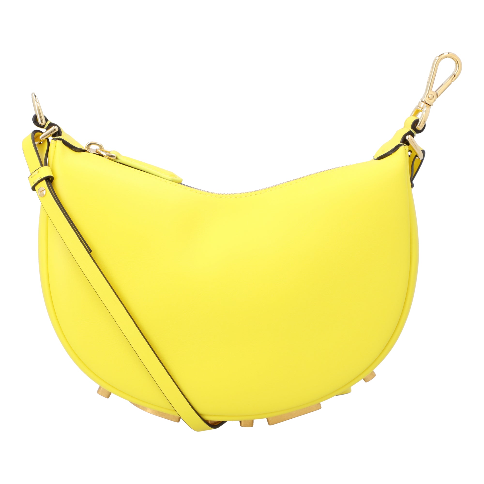 Fendi Yellow Mini Fendigraphy Shoulder Bag yellow | yellow leather