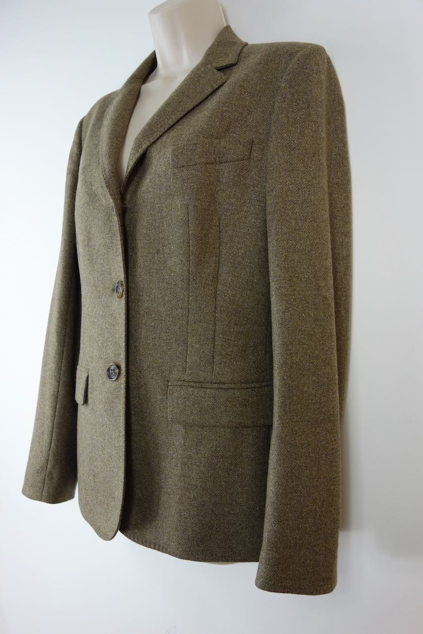 Preowned Loro Piana Brown cashmere-blend jacket Size M Brown multi cashmere