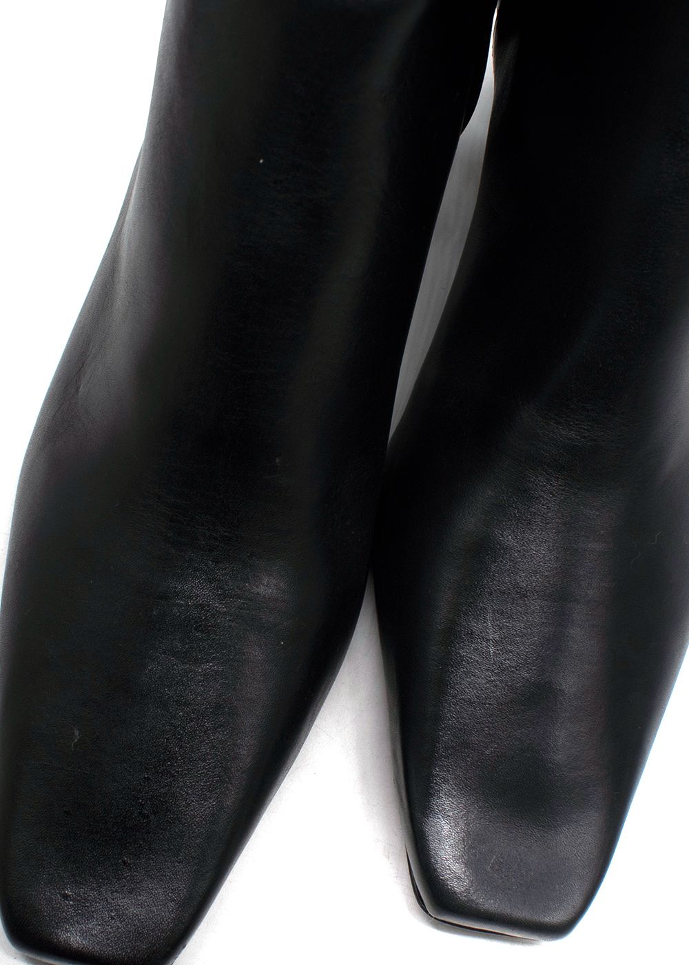 Reformation Black  Leather Knee High Boots Size 405