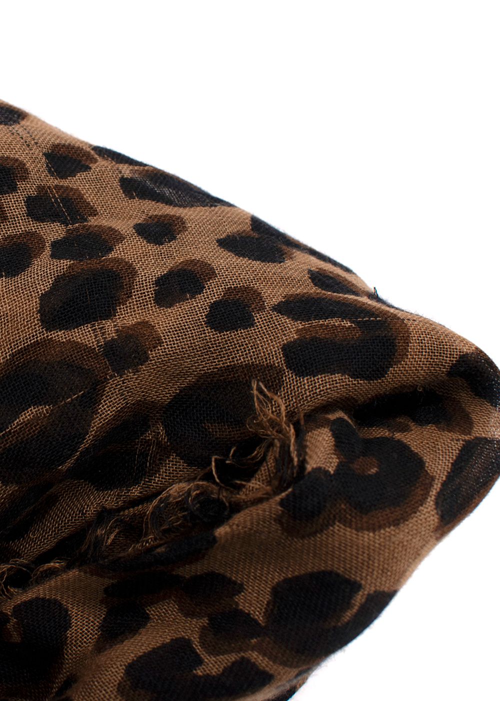 Preowned Louis Vuitton Stephen Sprouse  Leopard Print Logo Scarf brown/pink cotton blend